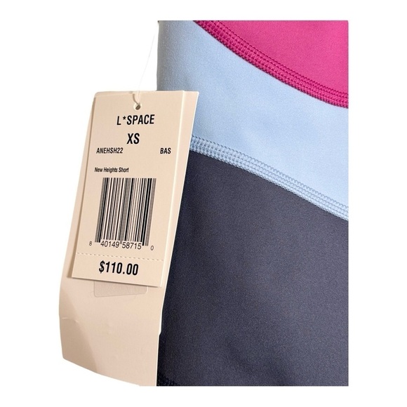 L*Space New Heights Short - Bae Berry/Aura/Slate NWT - Picture 6 of 7